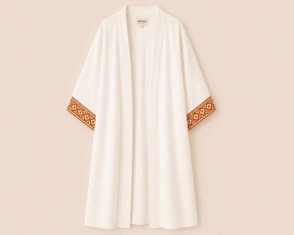 Kimono Midi | Marfil