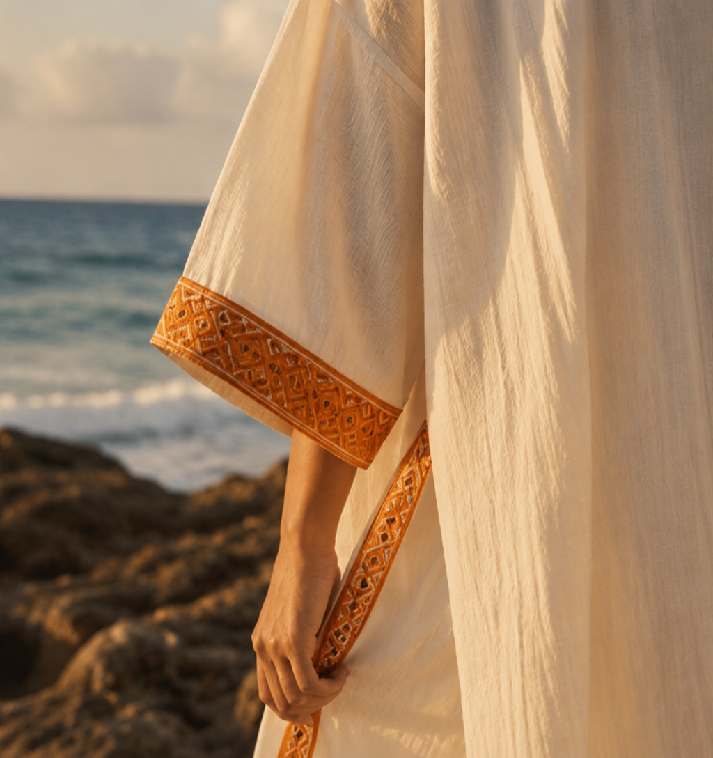 Kimono Midi | Marfil